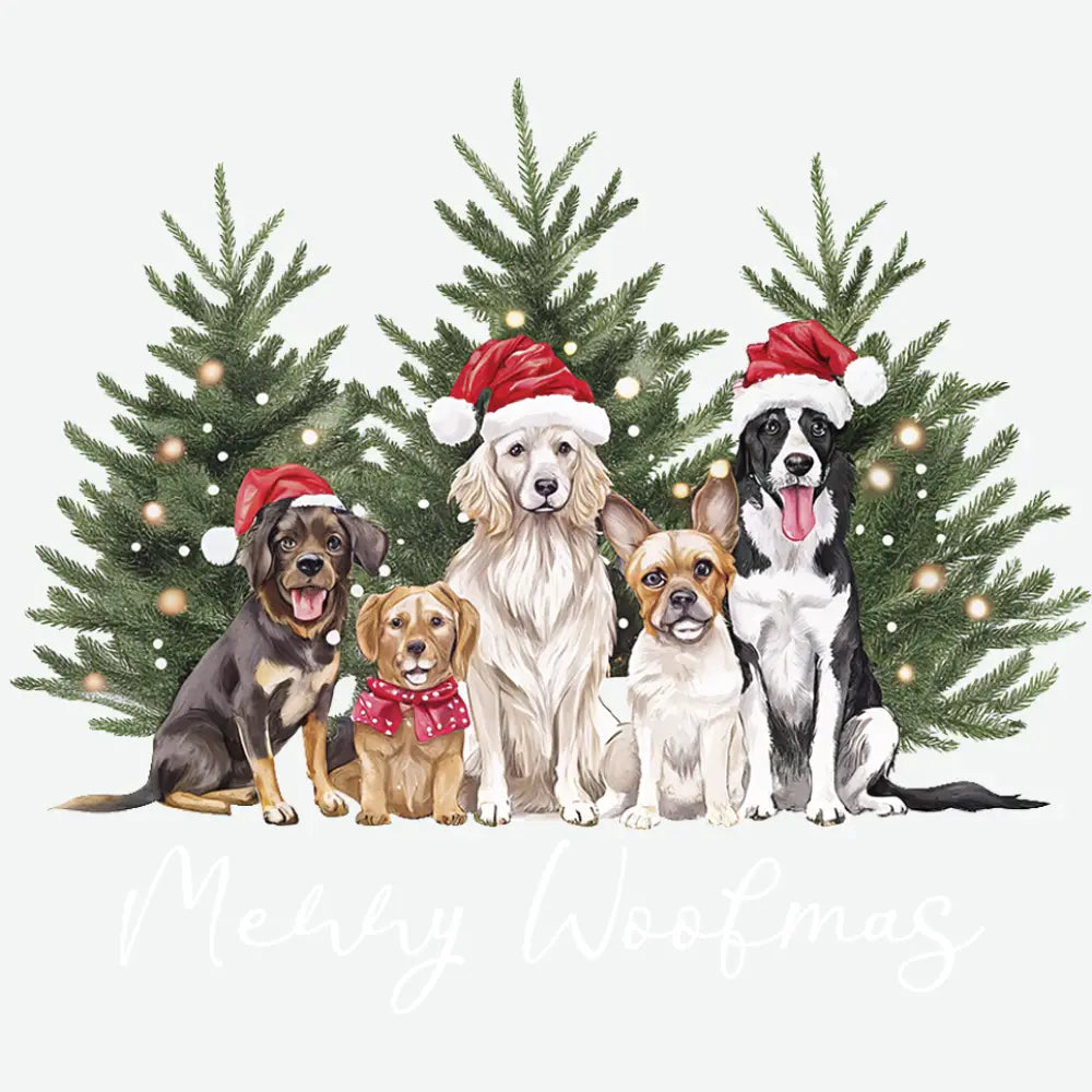Merry Woofmas - Christmas Ready to Press DTF Transfer