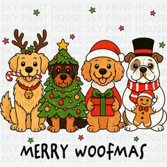 Merry Woofmas - Christmas Ready to Press DTF Transfer