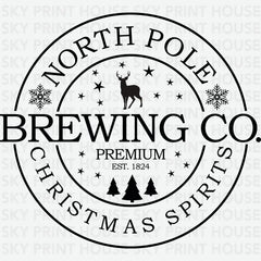 North Pole Brewing Co - Christmas Ready to Press DTF Transfer