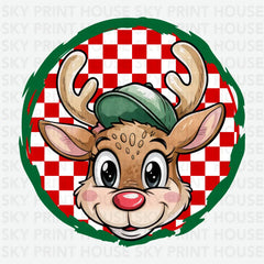 Retro Reindeer - Christmas Ready to Press DTF Transfer