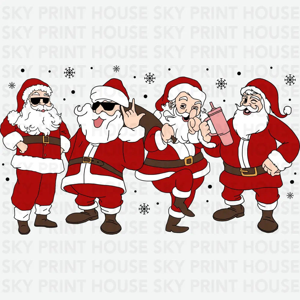 Retro Santa - Christmas Ready to Press DTF Transfer