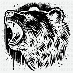 Roaring Bear Camping Ready to Press DTF Transfer