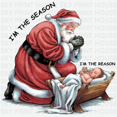Santa and Baby - Christmas Ready to Press DTF Transfer