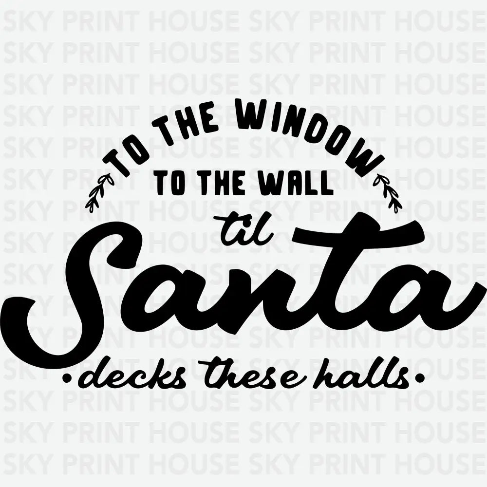Santa Decks - Christmas Ready to Press DTF Transfer