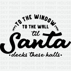Santa Decks - Christmas Ready to Press DTF Transfer