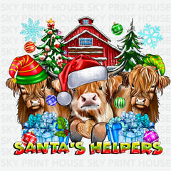 Santa’s Helpers - Christmas Ready to Press DTF Transfer