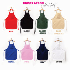 Custom Unisex Apron Personalized Cooking & Craft Apron