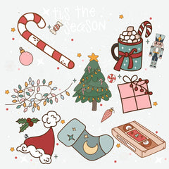 Tis The Season Christmas - Christmas Ready to Press DTF Transfer