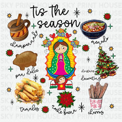 Tis the Season Latina Christmas - Christmas Ready to Press DTF Transfer