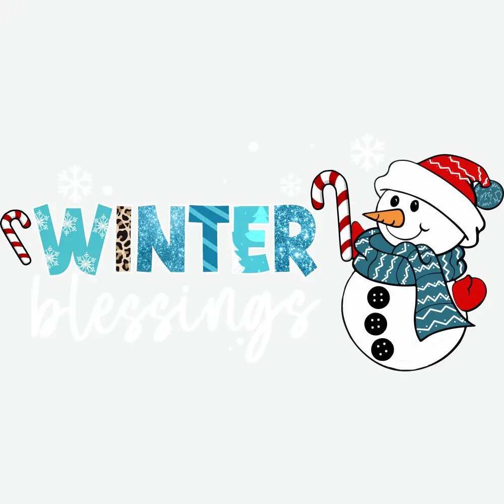 Winter Blessing- Christmas Ready to Press DTF Transfer