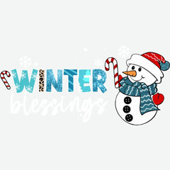 Winter Blessing- Christmas Ready to Press DTF Transfer