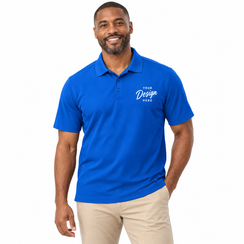 Custom Men's Devon & Jones CrownLux Performance® Plaited Polo