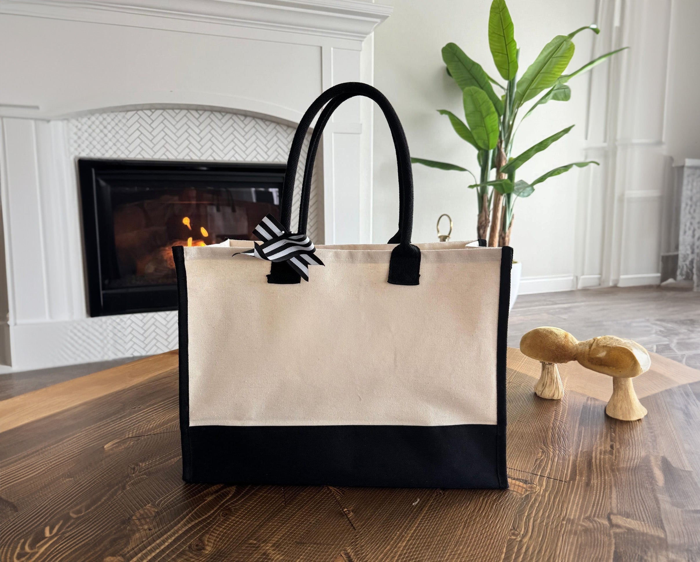 Blank Wedding Canvas Tote Bag — Wedding & Event Ready