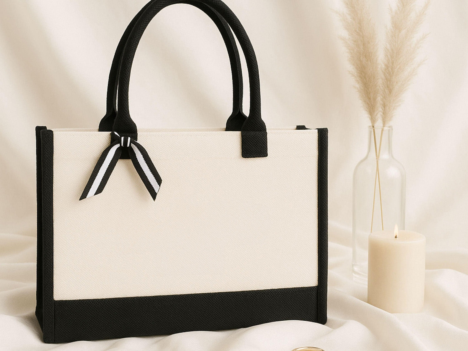 Blank Wedding Canvas Tote Bag — Wedding & Event Ready