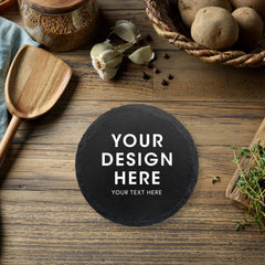 Custom Engraved Slate Coaster (Round or Square)