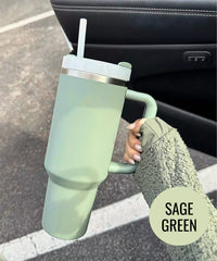 Blank 40oz Stainless Steel Tumbler — Double-Wall Insulated | Laser Engrave Ready