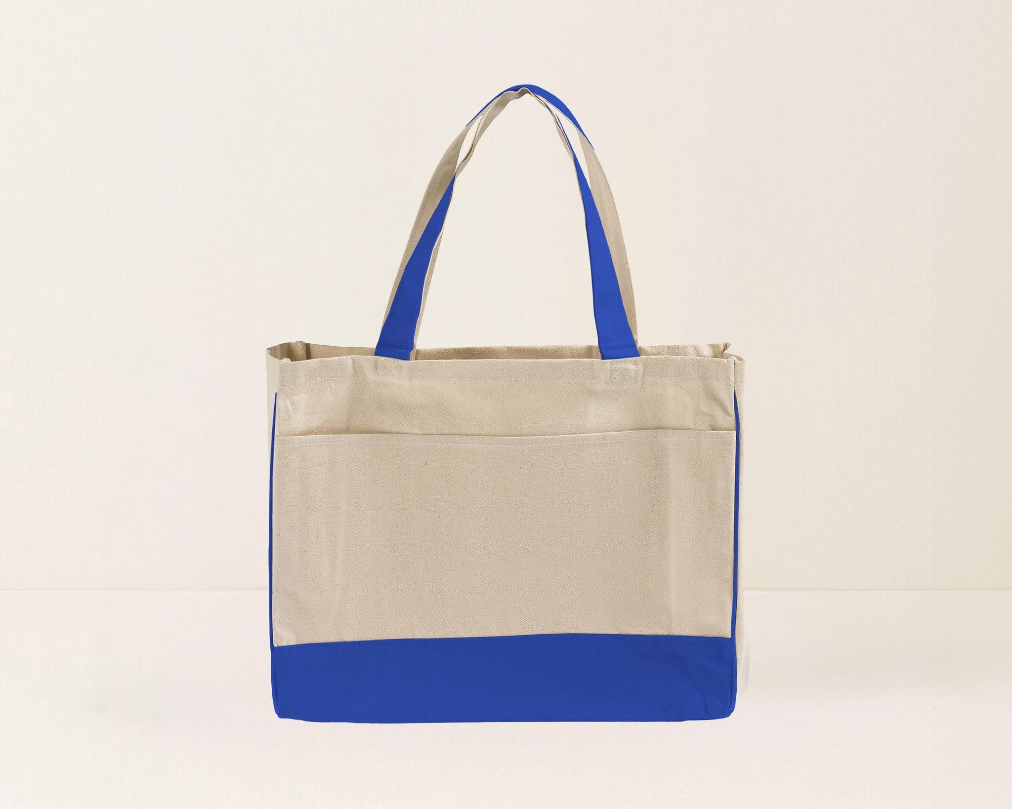 Blank Stylish Canvas Tote Bag — 12oz Cotton | Two-Tone