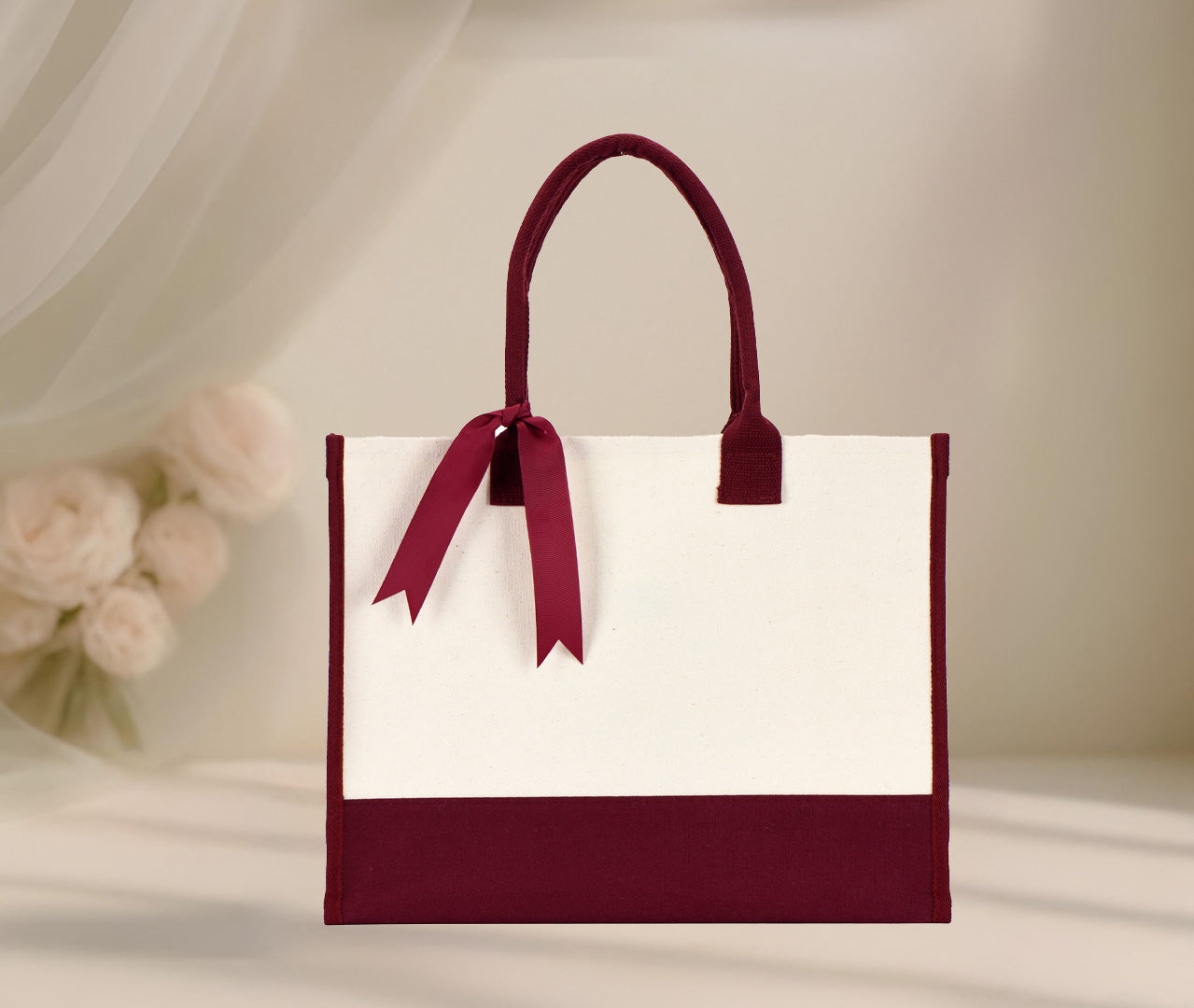 Blank Wedding Canvas Tote Bag — Wedding & Event Ready