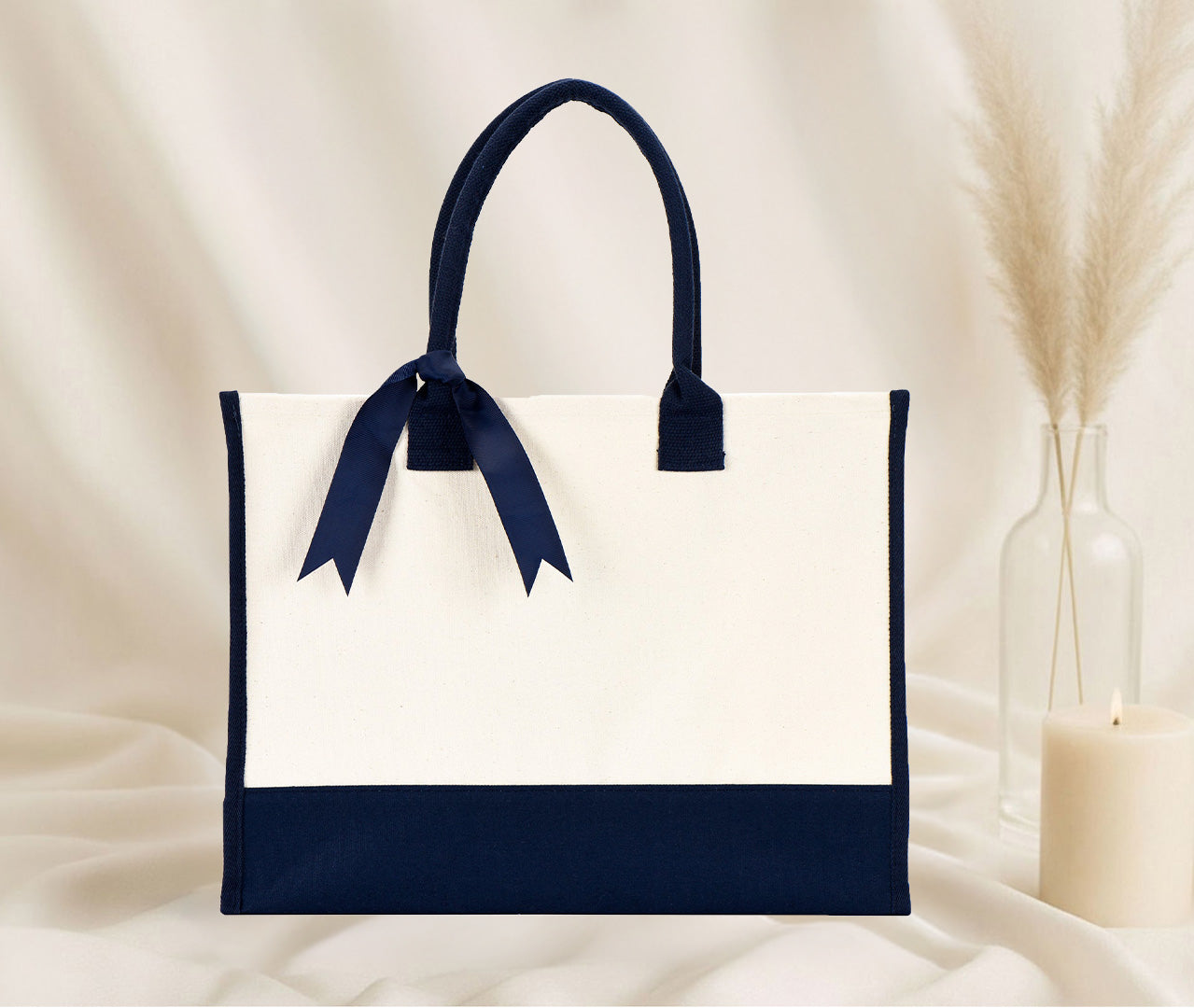 Blank Wedding Canvas Tote Bag — Wedding & Event Ready