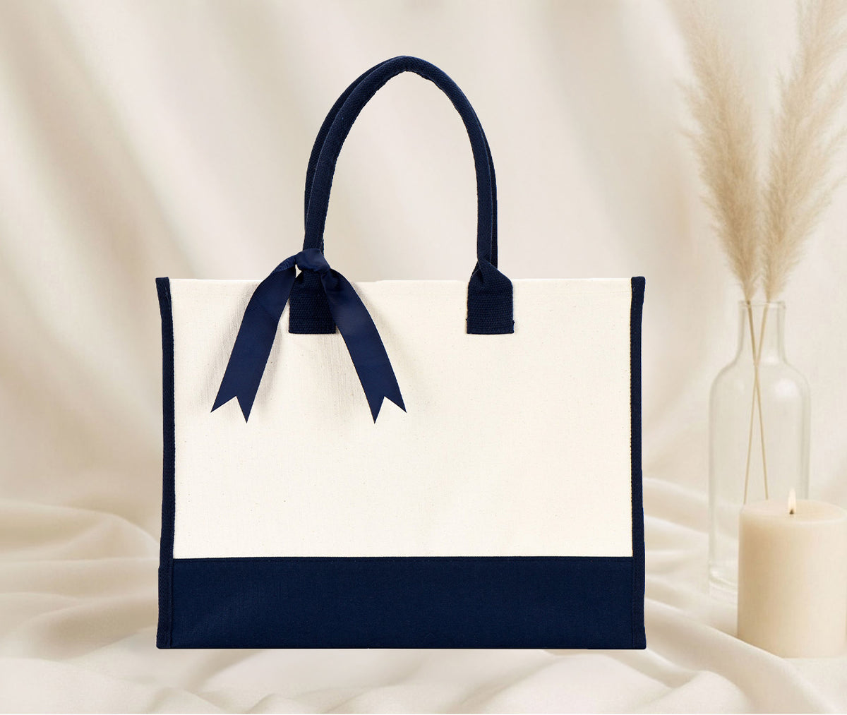 Blank Wedding Canvas Tote Bag — Wedding & Event Ready