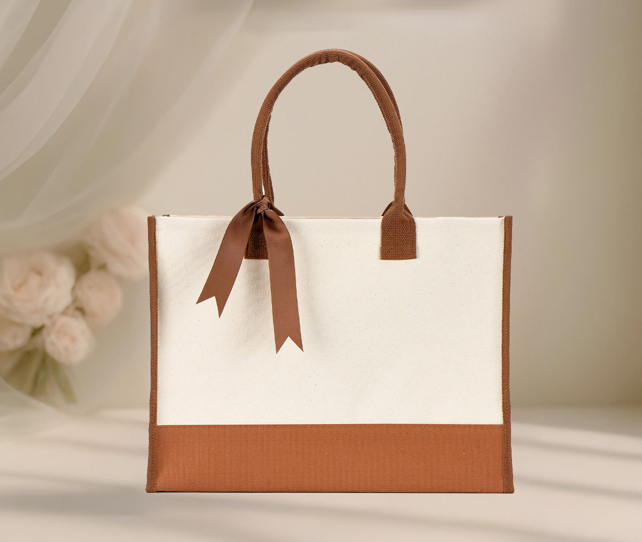 Blank Wedding Canvas Tote Bag — Wedding & Event Ready