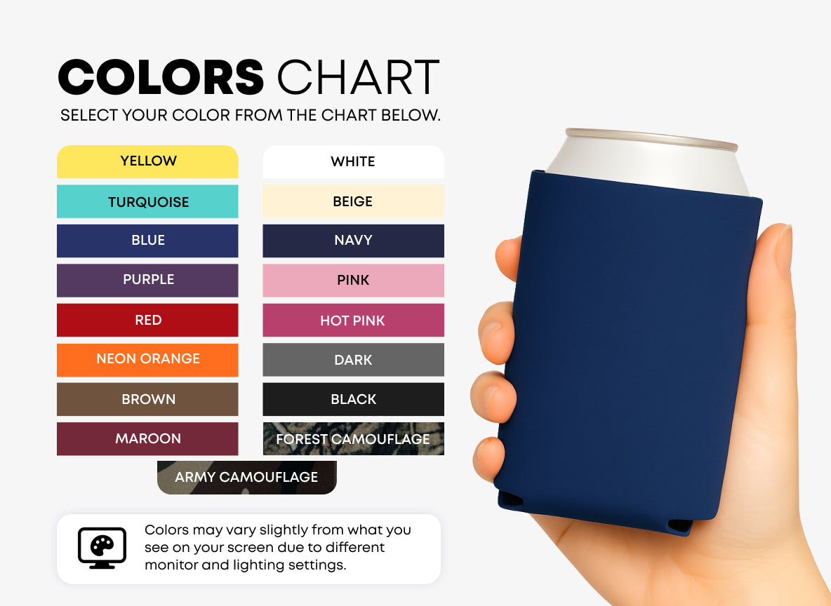 Custom Can Cooler – Personalized Neoprene Koozie