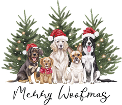 Merry Woofmas - Christmas Ready to Press DTF Transfer