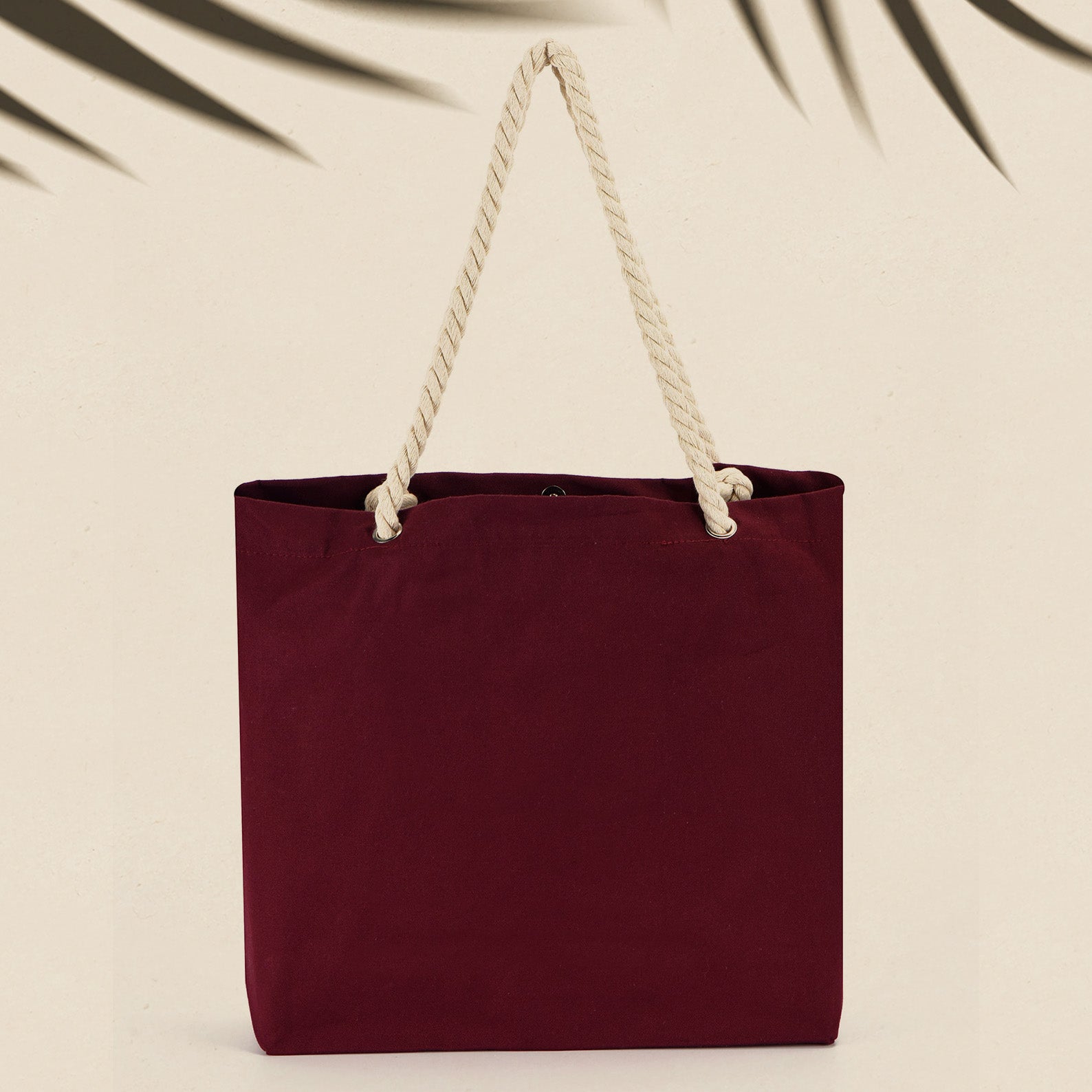 Beach Tote Bag – Custom Cotton Rope Handle Bag