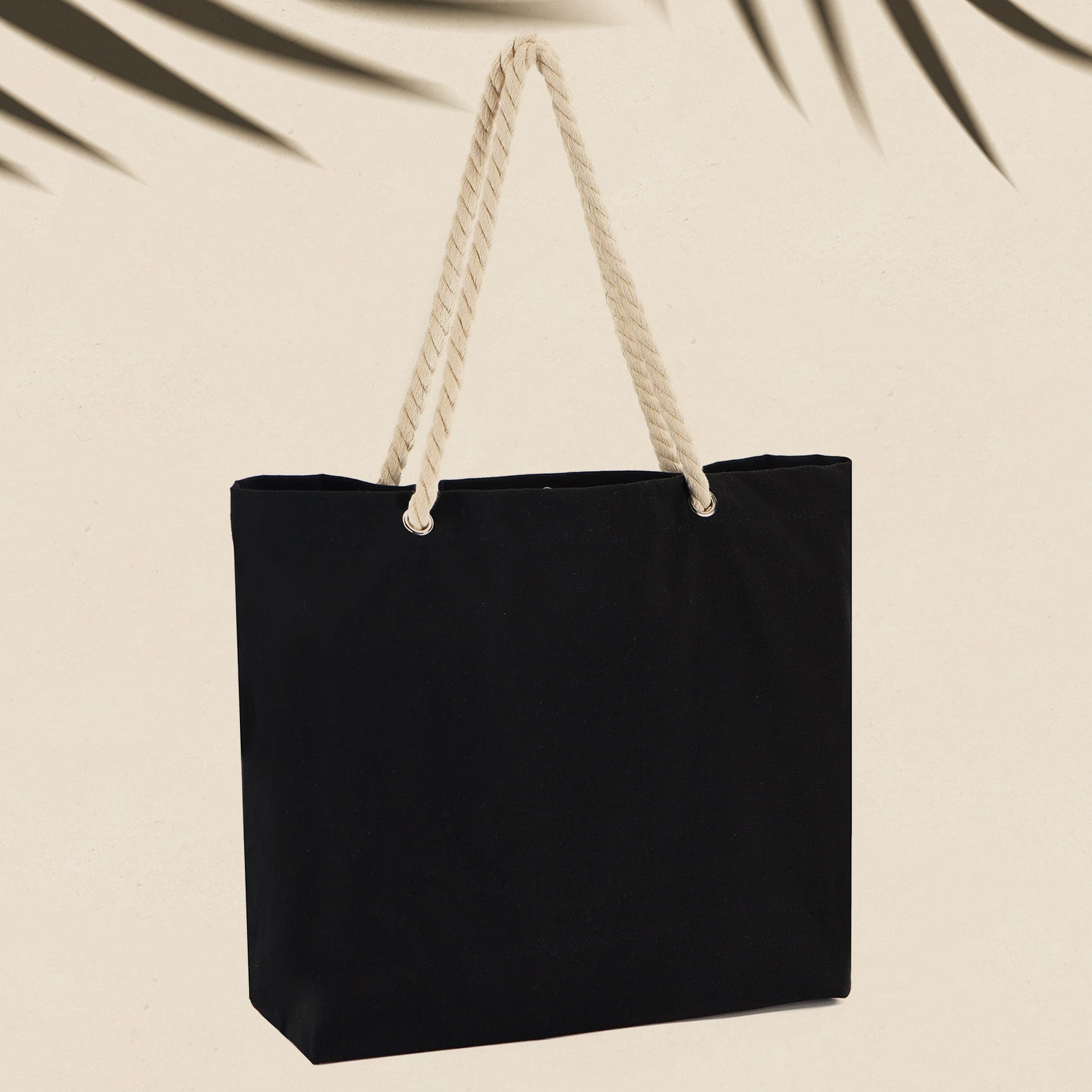 Beach Tote Bag – Custom Cotton Rope Handle Bag