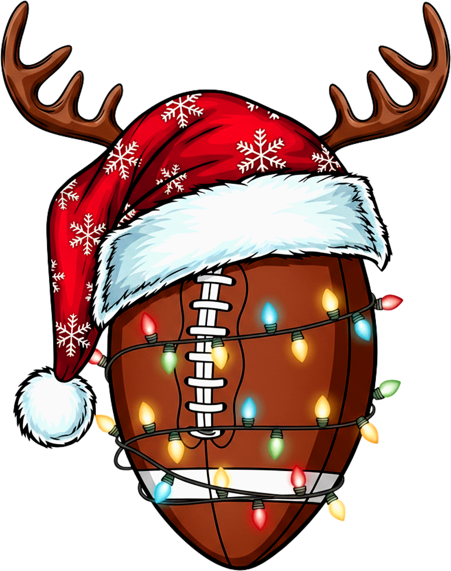 Funny Football Christmas - Christmas Ready to Press DTF Transfer