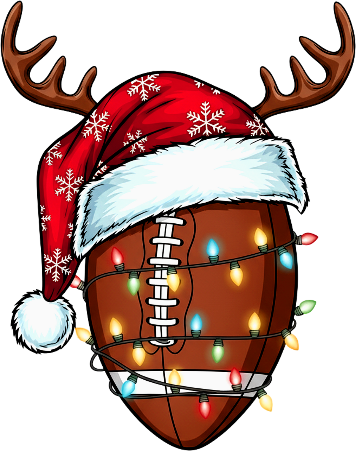Funny Football Christmas - Christmas Ready to Press DTF Transfer