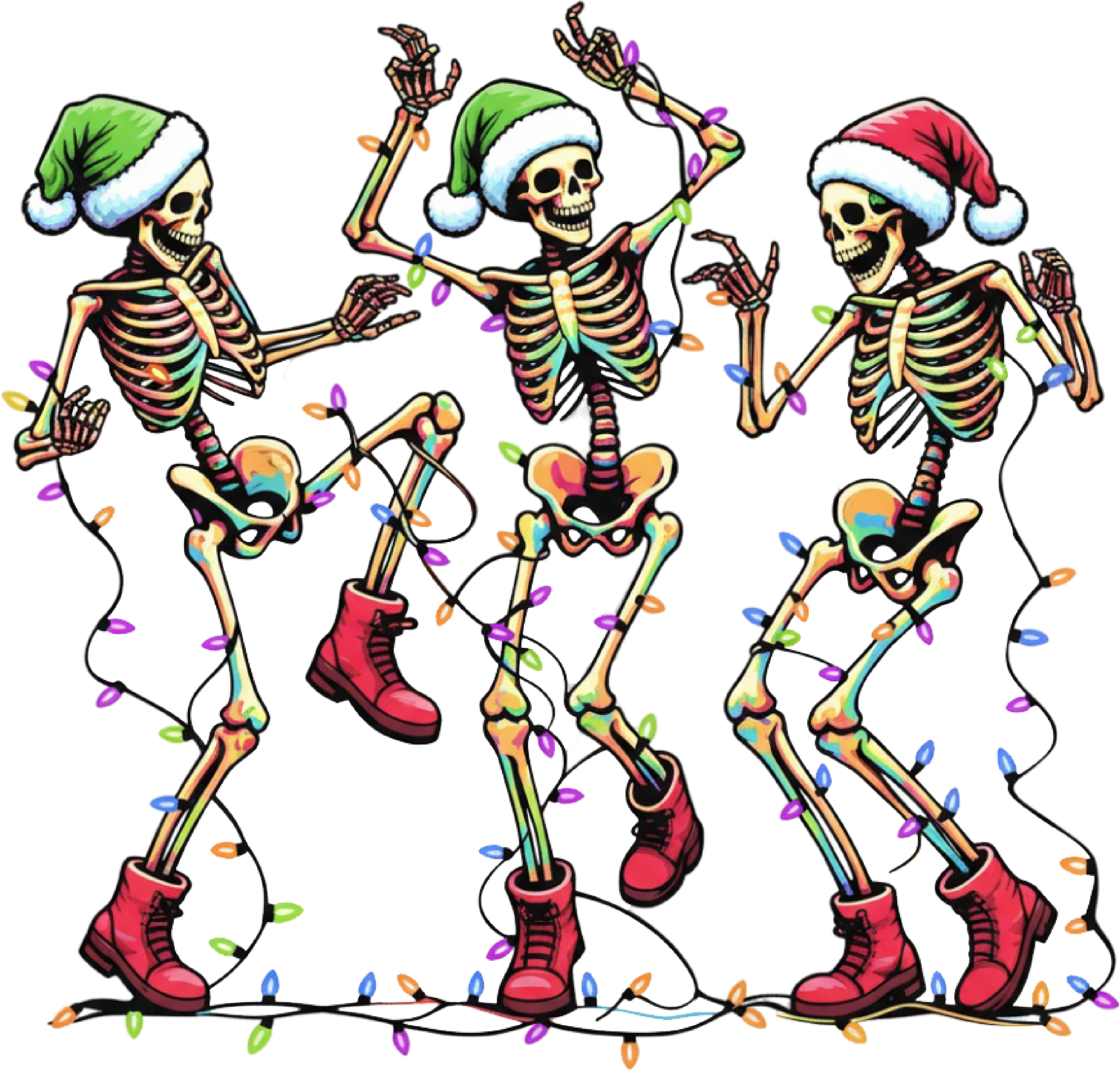 Christmas Skeleton - Christmas Ready to Press DTF Transfer