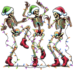 Christmas Skeleton - Christmas Ready to Press DTF Transfer