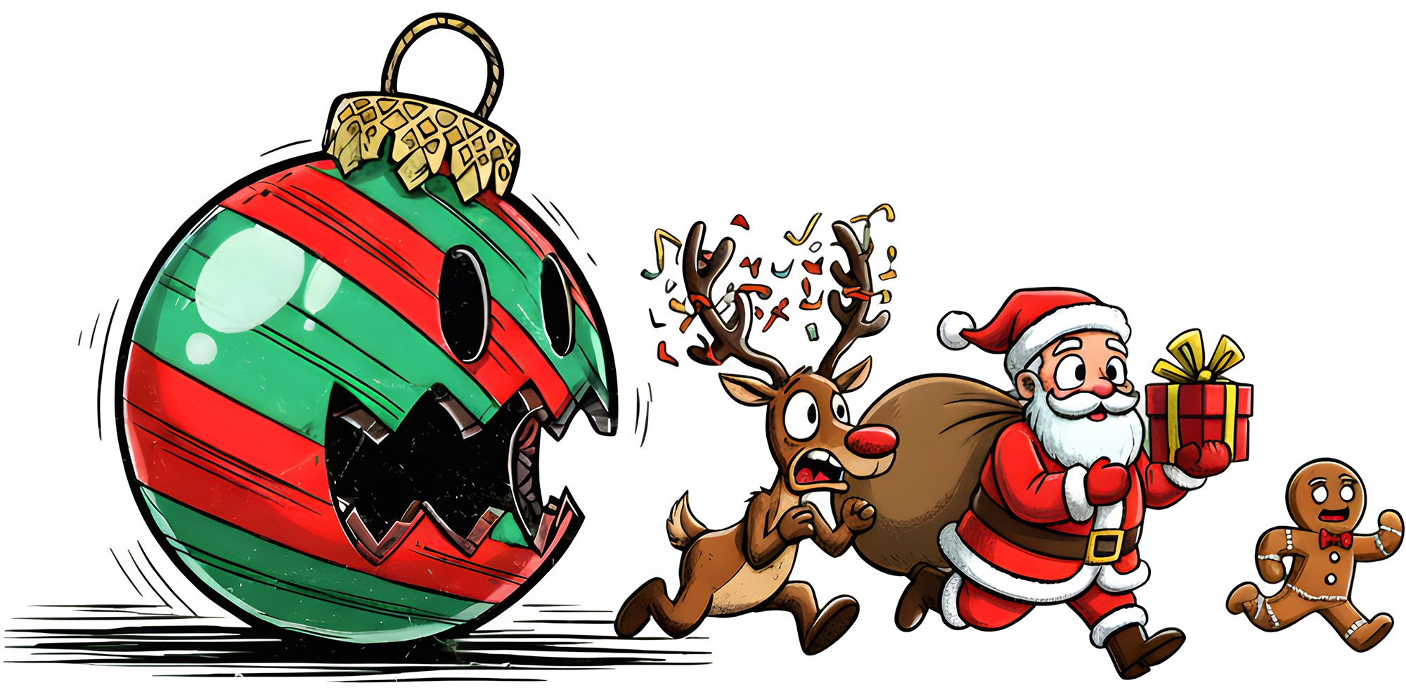 Funny Christmas Ornament Monster - Christmas Ready to Press DTF Transfer