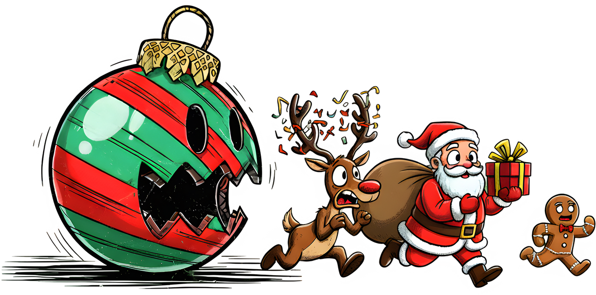 Funny Christmas Ornament Monster - Christmas Ready to Press DTF Transfer