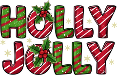 Holly Jolly - Christmas Ready to Press DTF Transfer