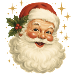 Vintage Santa - Christmas Ready to Press DTF Transfer