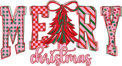 Merry Christmas - Christmas Ready to Press DTF Transfer