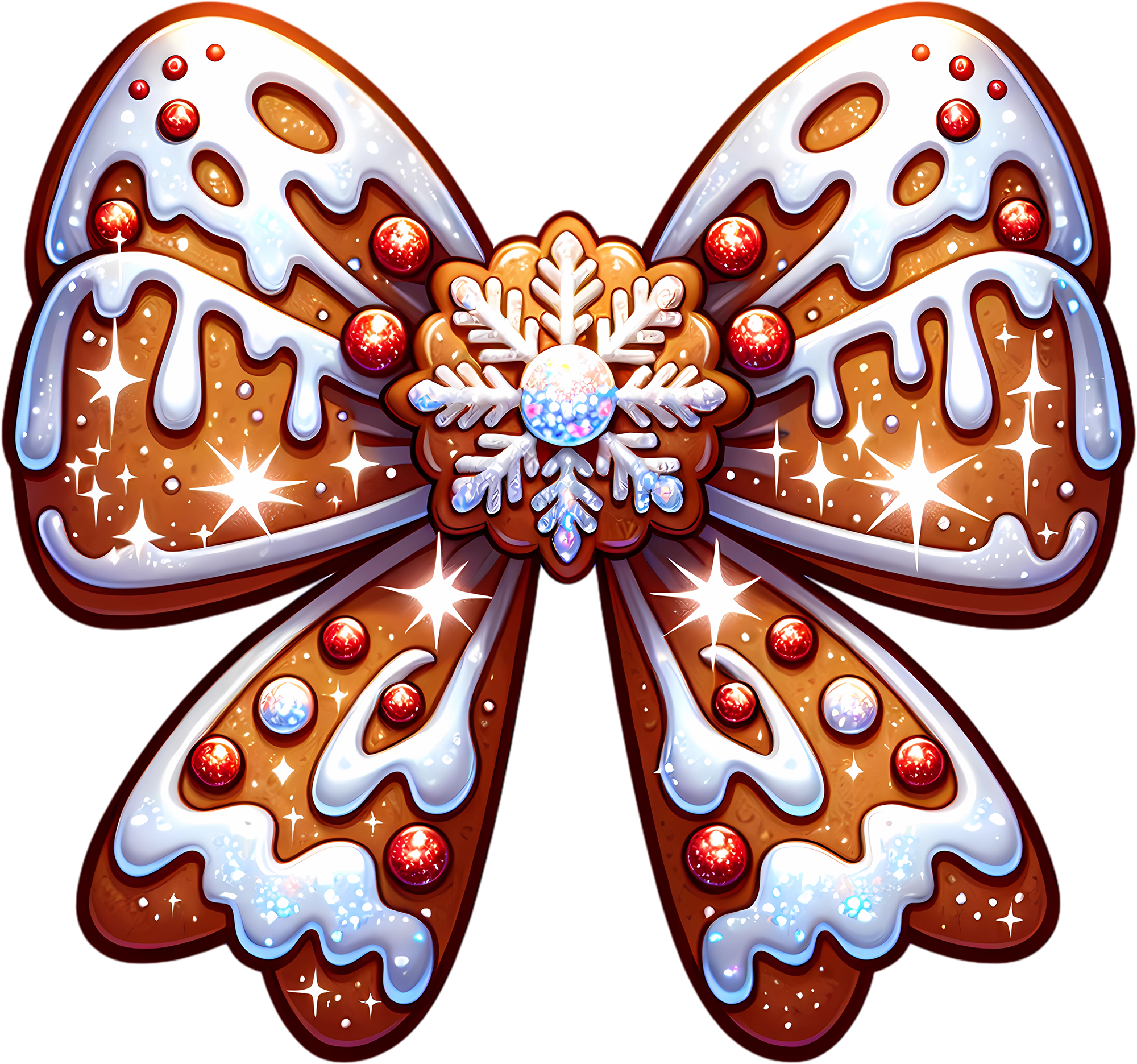 Christmas Coquette Bow - Christmas Ready to Press DTF Transfer