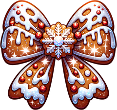 Christmas Coquette Bow - Christmas Ready to Press DTF Transfer