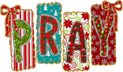Coquette Christmas Pray - Christmas Ready to Press DTF Transfer