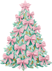 Hand Painted Brushstroke Christmas Tree - Christmas Ready to Press DTF Transfer