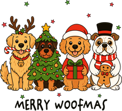 Merry Woofmas - Christmas Ready to Press DTF Transfer