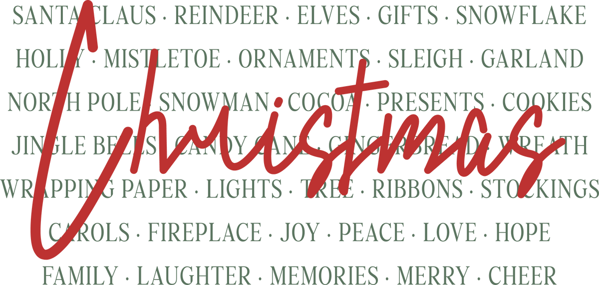 Christmas Festive - Christmas Ready to Press DTF Transfer