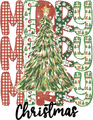 Merry Christmas - Christmas Ready to Press DTF Transfer