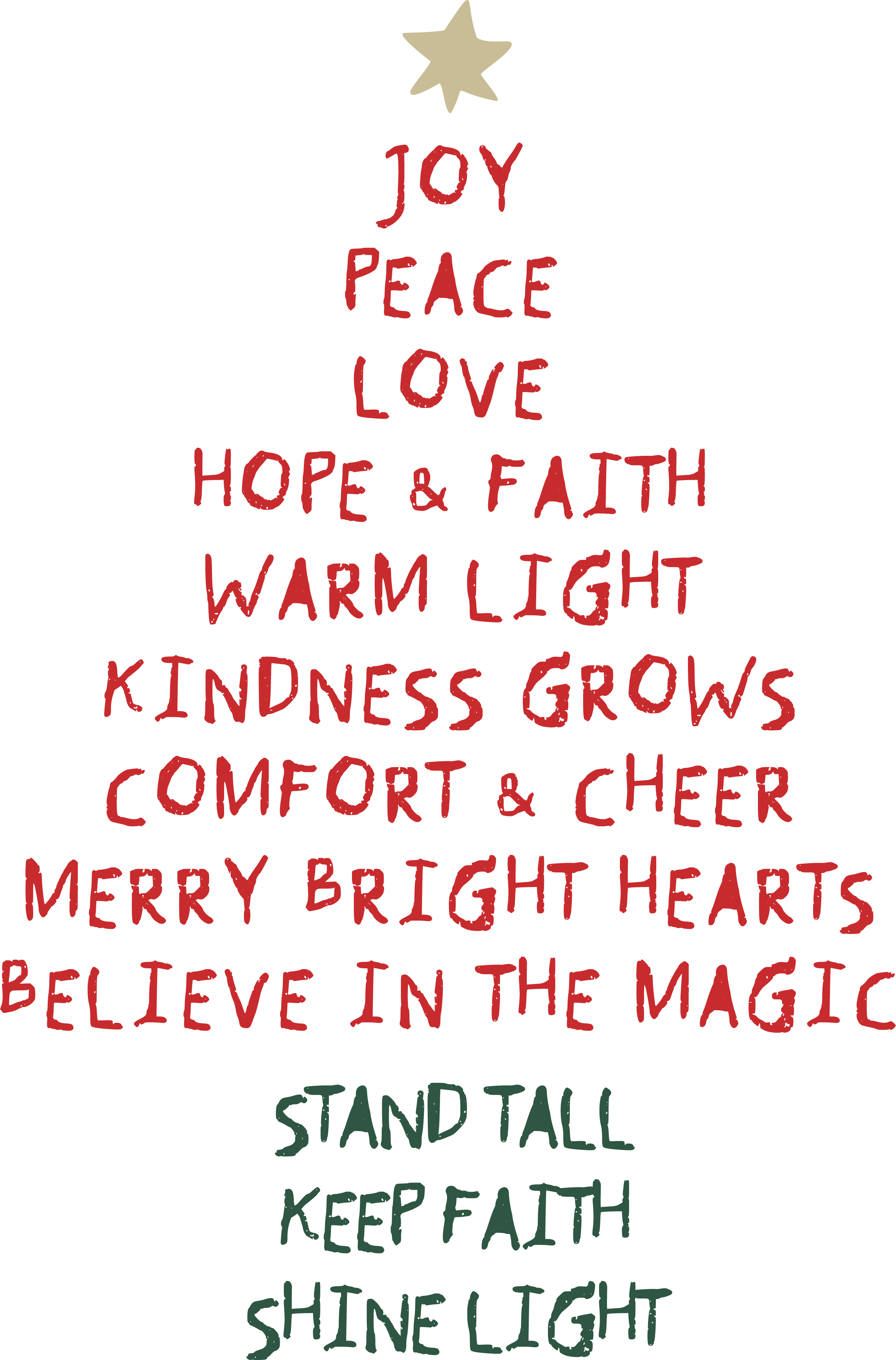 Christmas Festive Tree - Christmas Ready to Press DTF Transfer