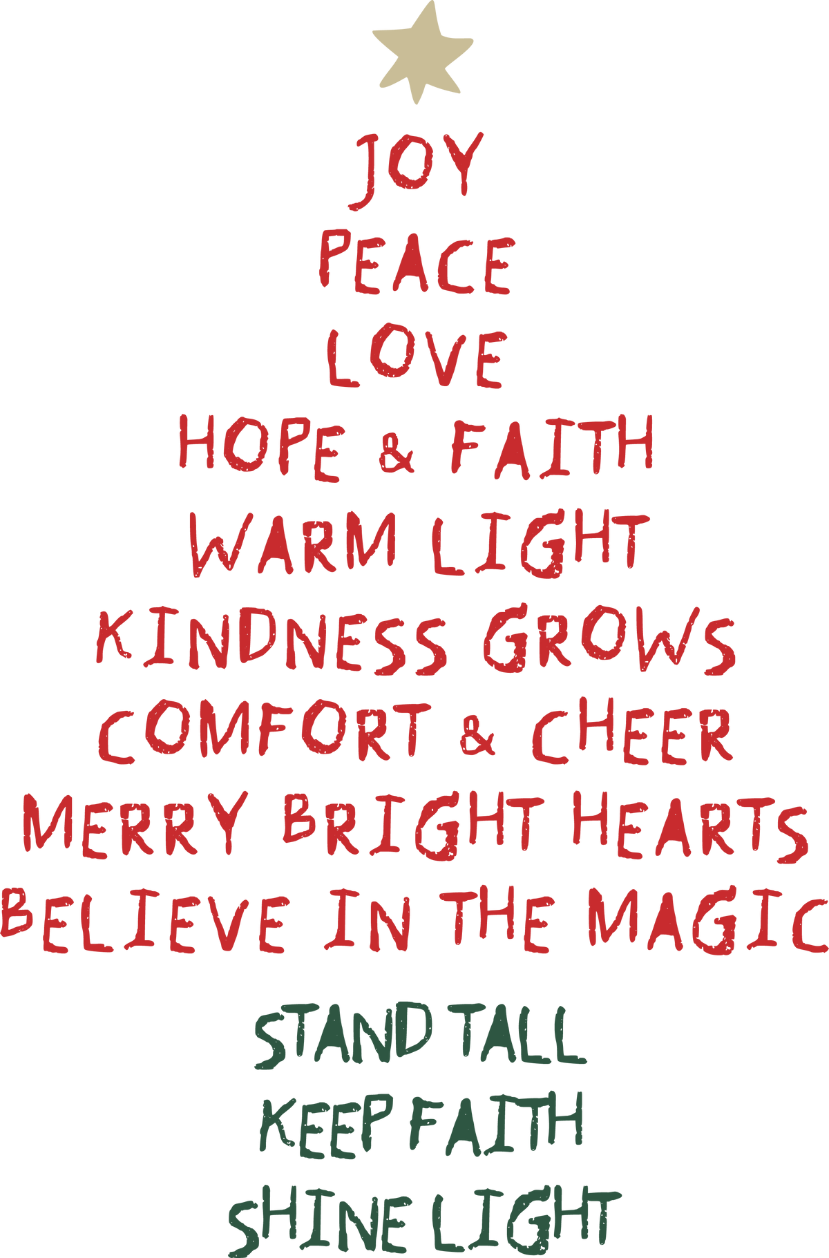 Christmas Festive Tree - Christmas Ready to Press DTF Transfer