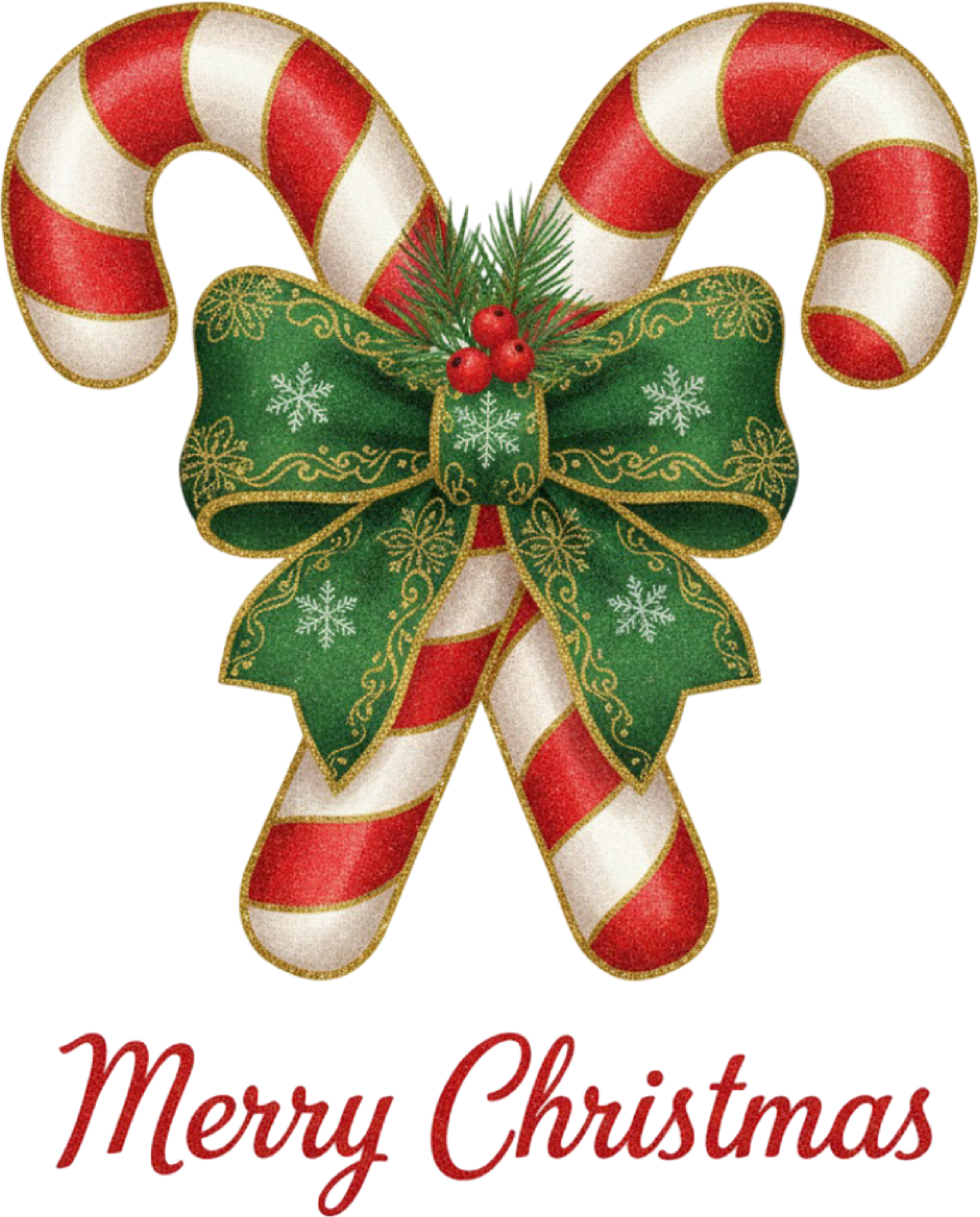 Latch Hook Yarn Faux Candycane Christmas - Christmas Ready to Press DTF Transfer