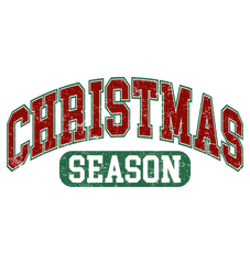 Christmas Season Vintage Varsity - Christmas Ready to Press DTF Transfer