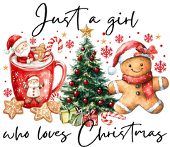 Cozy Christmas Watercolor Design - Christmas Ready to Press DTF Transfer